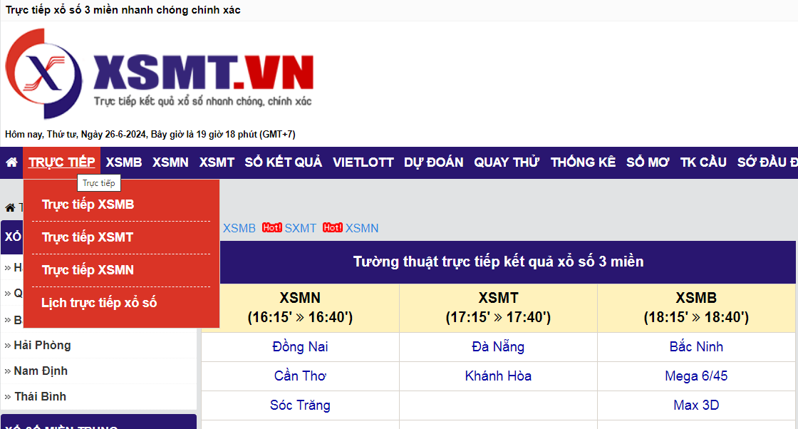 Trực tiếp xổ số 3 miền nhanh chóng chính xác
